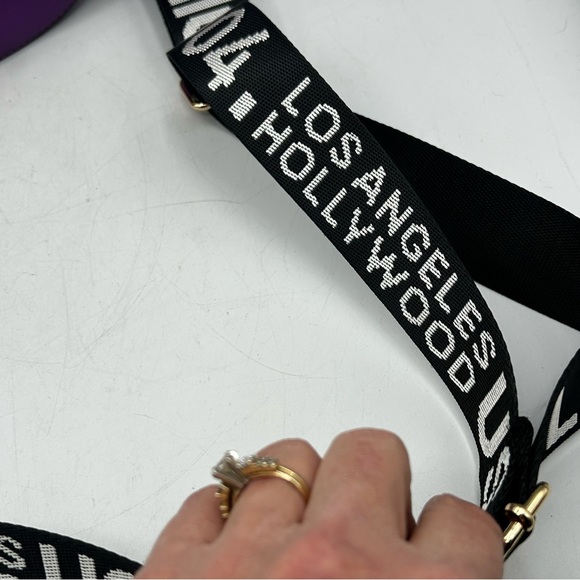 Nicole Lee USA Purse Great Design Crossbody Purple Black Woman - Picture 4 of 12